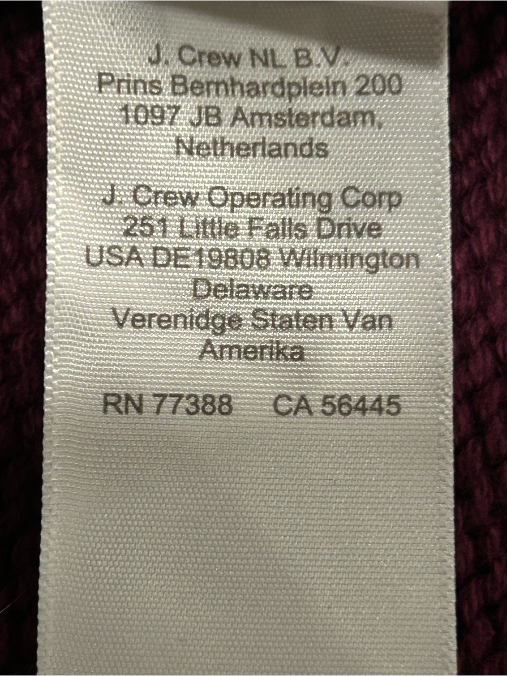 J.Crew Mens Heritage Cotton Rollneck Sweater XL Maroon Burgundy BJ511 FA23 - Picture 10 of 12